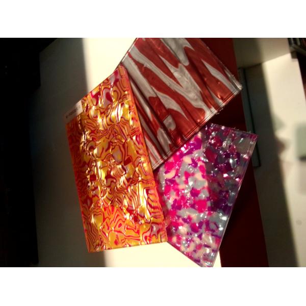 EVA decorative glass insertion