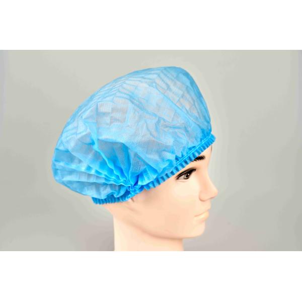 Нетканая двойная эластичная одноразовая круглая головная шляпа врач/медсестра