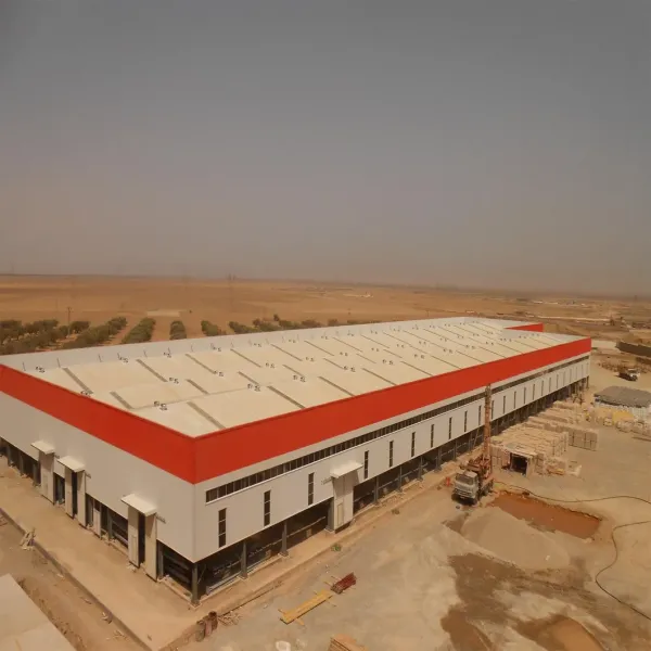 Prefab Steel Structure Workshop with 20-50 Years Service Life, Q235 Q355B Carbon Steel Frame, and Wind Snow Seismic Design Load