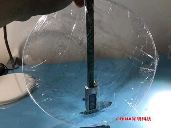 Lado do dobro da bolacha da safira do cristal do diâmetro 300mm lustrado para a janela