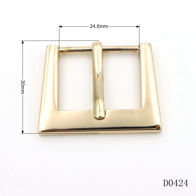 Slight Curved Pin Buckle Clasp Square Adjustable Slider Buckle For Bag Strapping