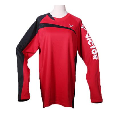 Loose Long Sleeve Men Customized Tee Shirts Two Color Polyester T Shirt