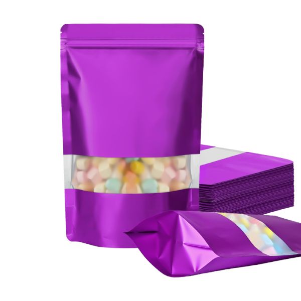 PE Plastic Ziplock Pouch Bag Eco Holographic Mylar Smell Proof Food Packaging Featuring Tactile Film Embossed Printing