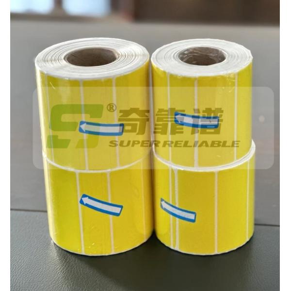 Weifang Made Printed Adhesive Direct Thermal Label Color Thermal Sticker Top Coated Thermal Sticker