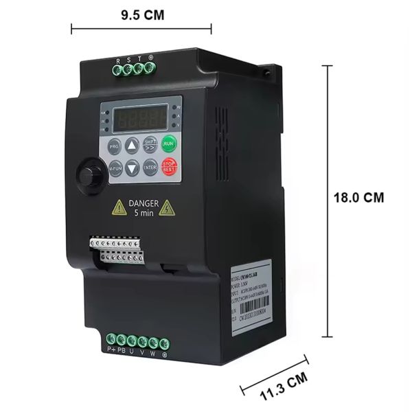 Customized 0.75KW-5.5KW Three-Phase Inverter with RS485 Interface and CE Certified Variable Frequency Drive