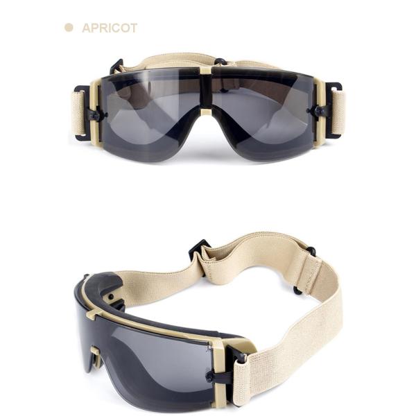 Bulletproof Military Safety Glasses Anti Fog Colorful Easy Cleaning Fashion Design