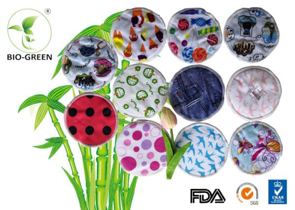 Waterproof Organic Bamboo Nursing Pads Round / Flower / Heart Shape Available