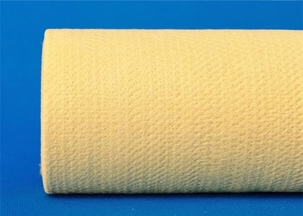 10mm Thickness Industrial Felt Fabric Yellow Felt Roll Precision Machining Size