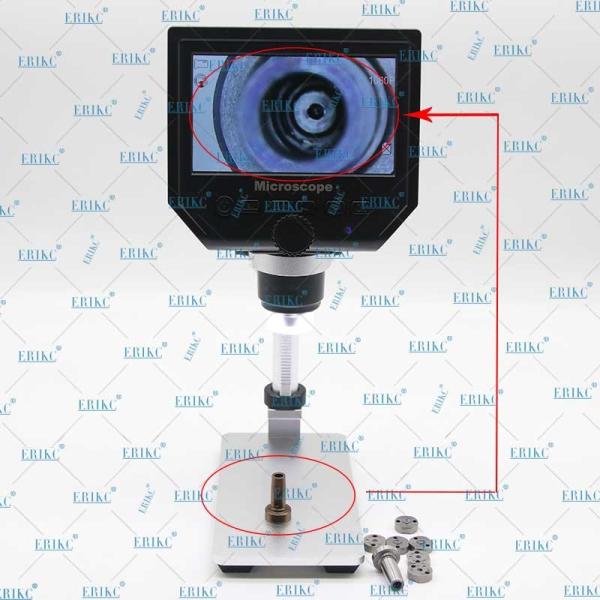 ERIKC Storage function and industry Digital Stereo Microscope with LCD Screen, folds ,can be adsorbed on the surface