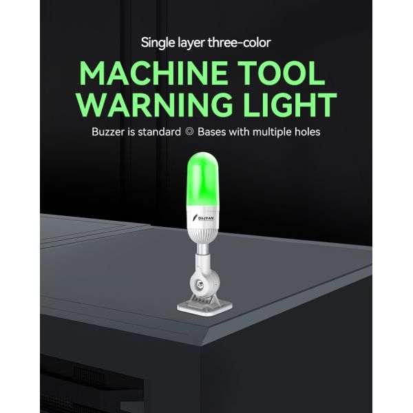 Feu de signalisation d'avertissement de tour personnalisé à une seule couche et à trois couleurs LED
