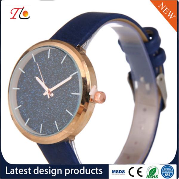 Wholesale Customization PU Watch Alloy Case Quartz Watch Fashion Watch Colorful Leather Band Shining Diamond Lady Watch