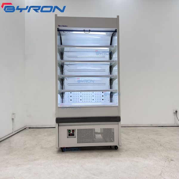 Fruit Shop Air Curtain Cooler Multideck Display Fridge With Doors