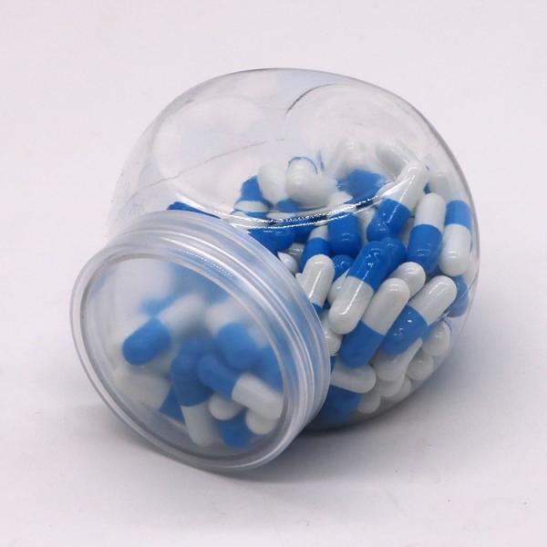 Logo personnalisé Logo 200 ml PET capsules Cannes alimentaires pour les noix et les bonbons Jar