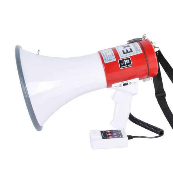 ABS обстреливают мегафон с встроенной сиреной, 80W Макс, 700M ряд, батарея перезаряжаемые
