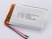 une batterie au lithium polymère lp463450 3,7V, LP503450 LP633235, LP701865 800MAH, LP102731 850MAH