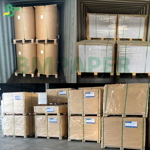 250 g 270 g cartón Kraft blanco impermeable a la congelación y a la humedad para envases de alimentos congelados