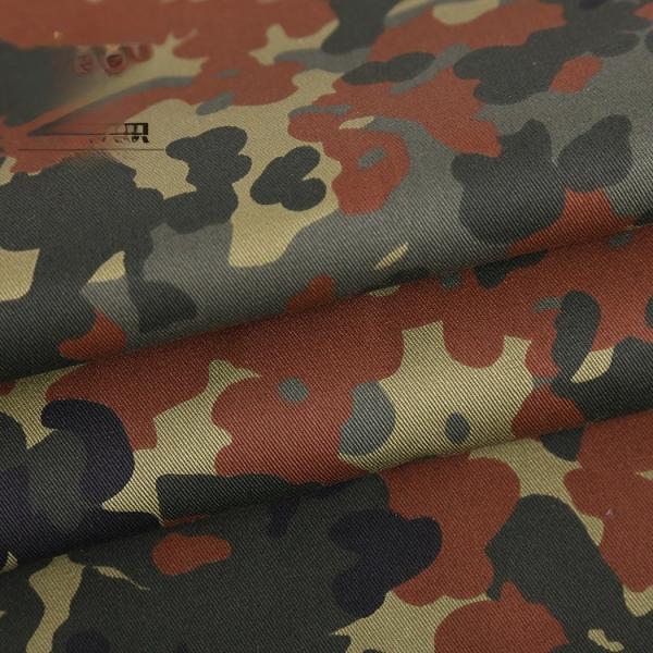 Military Camouflage Fabric Material Polyester Cotton Blend German Spotted Thick Gauze Card