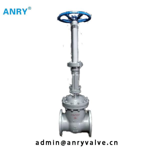 GOST Extended Stem Gate Valve Steel 20 Flanged Raised Face Gate Valve PN16 PN40 PN63