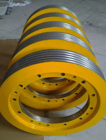 Elevator Cast Traction Wheel Deflector Sheave Steel Material Traction Pulley