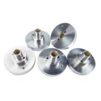 Peças de usinagem CNC de aço inoxidável Rodas de pin com processo de desburo e anodização
