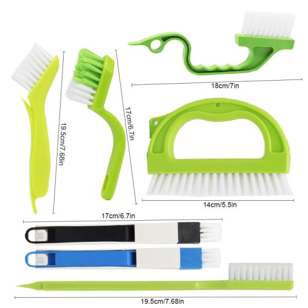Multi-Purpose 7pcs Window Groove Cleaning Brush Gap Cleaning Brush