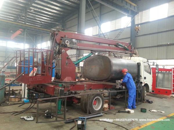 Truck Mounted 16m Aerial Work Platforms woith Water tanker High Performance Whtsp:+8615271357675