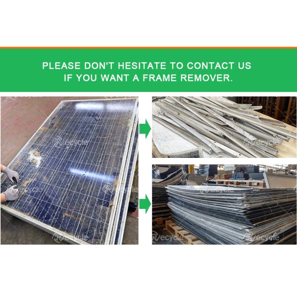 Linha de reciclagem de painéis solares de 60 a 80 pcs/h Máquina de remoção de quadro de painéis solares automática