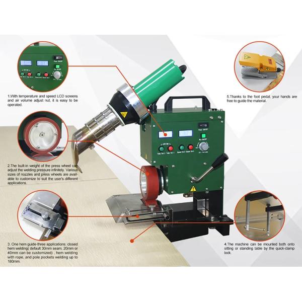 Table Welding SWT-PAU Tarpaulin Welding Machine 20/30/40mm Seam