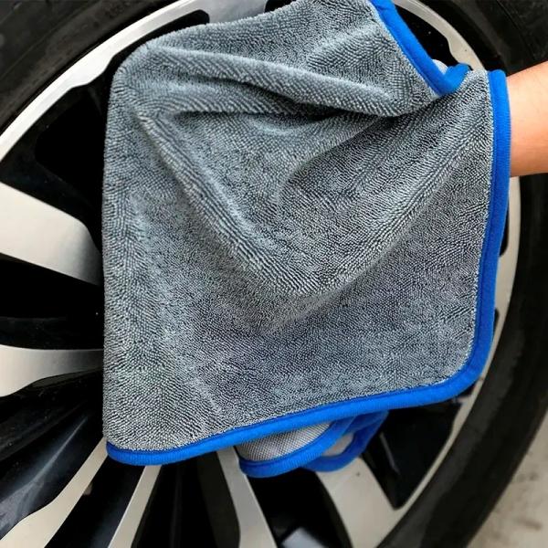 Serviettes de detailing pour voiture en microfibre 600 GSM 40x60cm Personnalisables