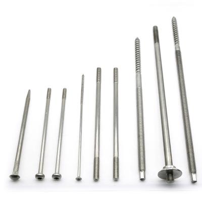 Cold / Hot Heading Customized Stainless Steel Long Bolts Electroplating Surface Treatment