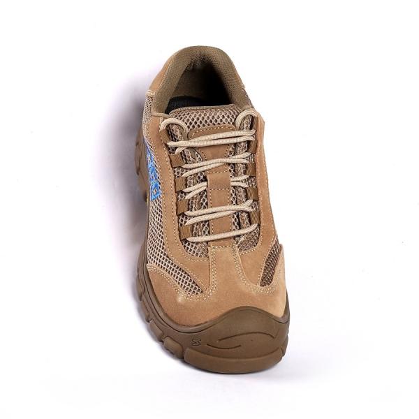 Unisex Microfiber Leather Comfortable EVA Insole Metal Eyelets Rubber Work Land Safety Shoes