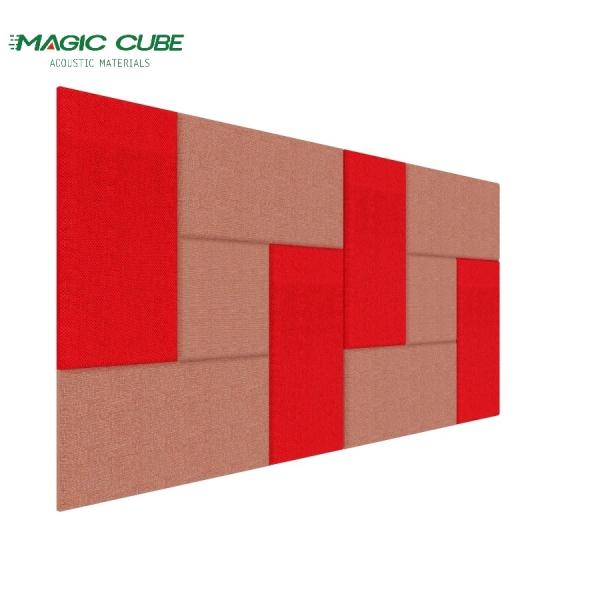 Bevel Edge Fabric Acoustic Wall Panel MDF Frame 600mm For Home Theater
