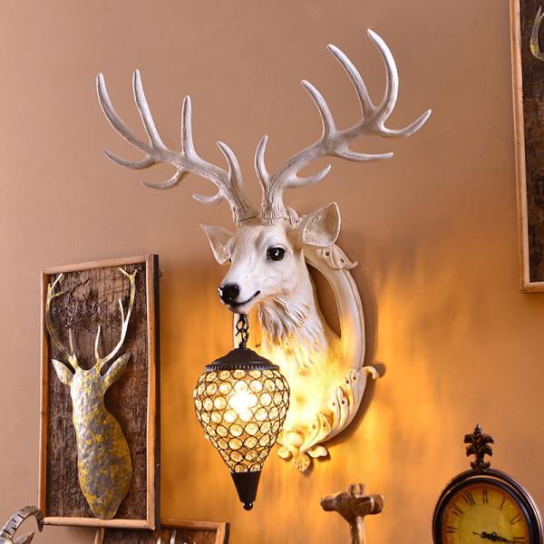 Antlers Indoor Led Wall Light Led Decoration for Wall Rustic Interior Lighting （WH-VR-64）