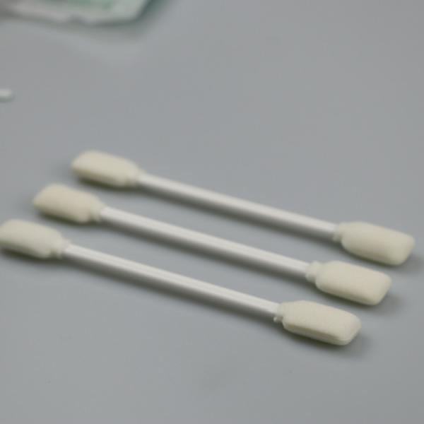 Double Rectangular Flat Sponge Head Disposable Cleanroom Foam Tip Swab