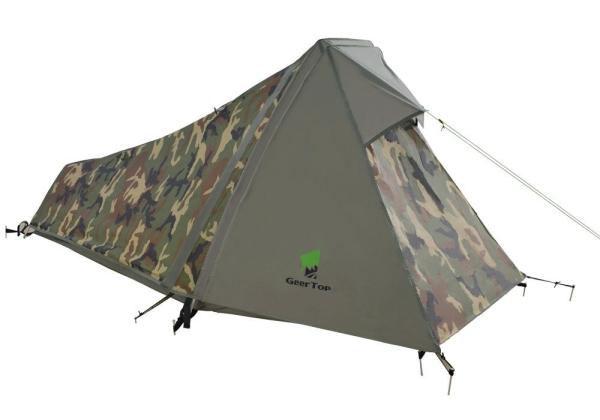 1-Person 3-4 Season Camping Hiking Lightweight Backpacking Camouflage Tent For Outdoor