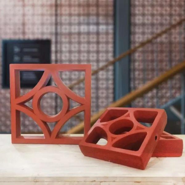 Терракотовая стена пустотелого кирпича вентиляции кирпичей ветерка кроет Handmade черепицей