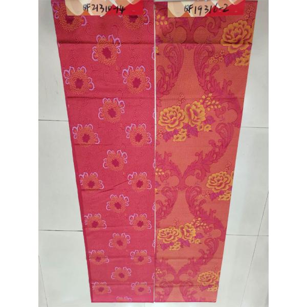 La chaîne de tissu de matelas de polyester imprimée par colorant a tricoté le textile à la maison