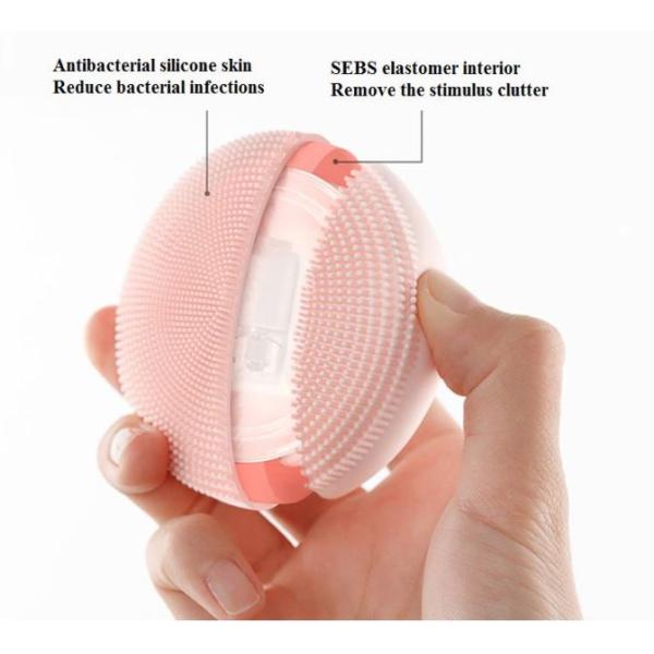 Щетка красоты ультразвукового силикона очищая, детали домочадца силикона