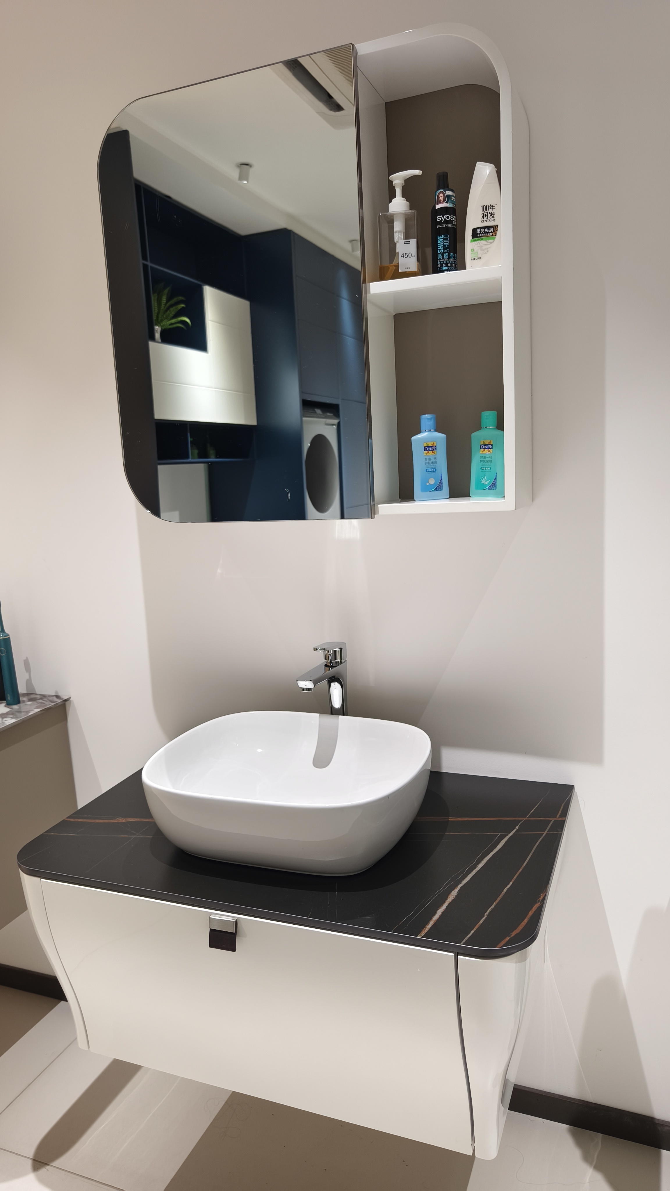 Stainless Steel Bathroom Vanity Waterproof Rustproof Mold Free For Home Commercial
