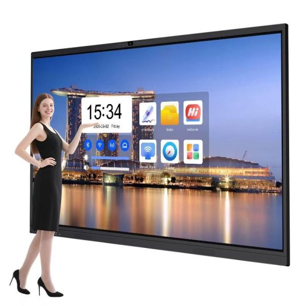 55-110 Inch 4K LCD Interactive Smart Board Touch Screen Digital Whiteboard for Classroom and Conference