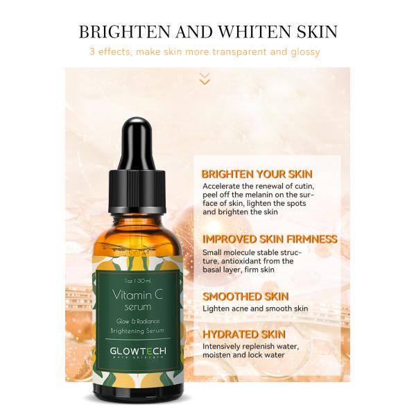 Wholesale Brightening Anti-spots Vc Serum Beauty Vitamin C Face Serum China Personal Care Female OEM ODM Private Label Service