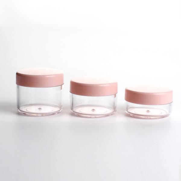 Frascos cosméticos 10g 15g 20g de Mini Face Cream Jar Plastic da tampa dos PP