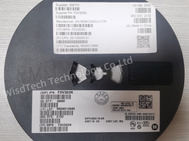 FDV303N цифровые FET N-Channel MOSFET N-CH 25V 680MA SOT23 RF транзисторы