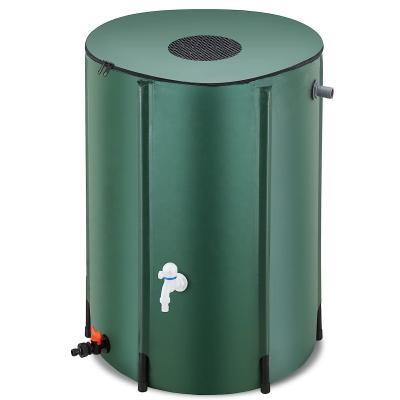Extra Stable 250L Portable Water Collector Rain Barrel for Waterproof Rain Collection
