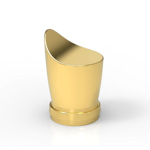 Crystal Shaped Factory Zamak Spray Non Refillable Zinc Alloy Perfume Bottle Caps