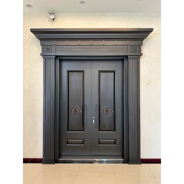 Luxury Modern Aluminium Security Door Spray Coated For Homes