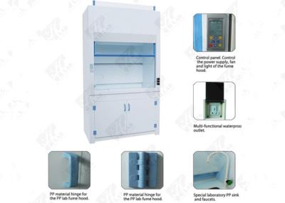 CE Certificated Lab Fume Cupboard , Chemical Fume Hood PP Material