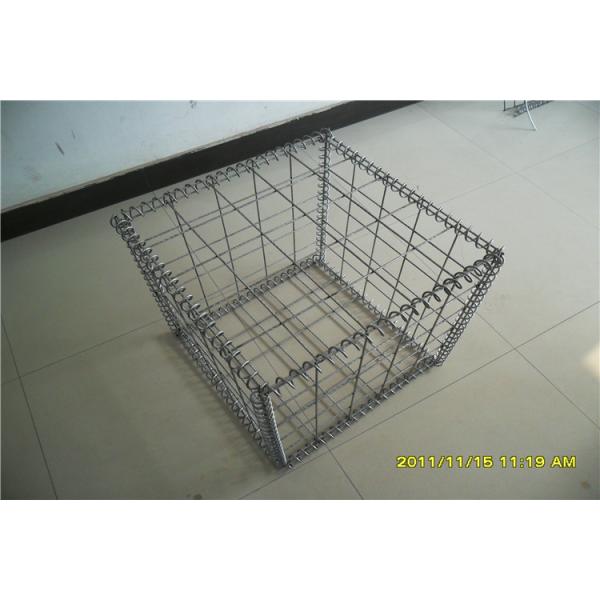 Iron Wire Mesh Rock Baskets Galvanized Stone Cages For Garden Walls