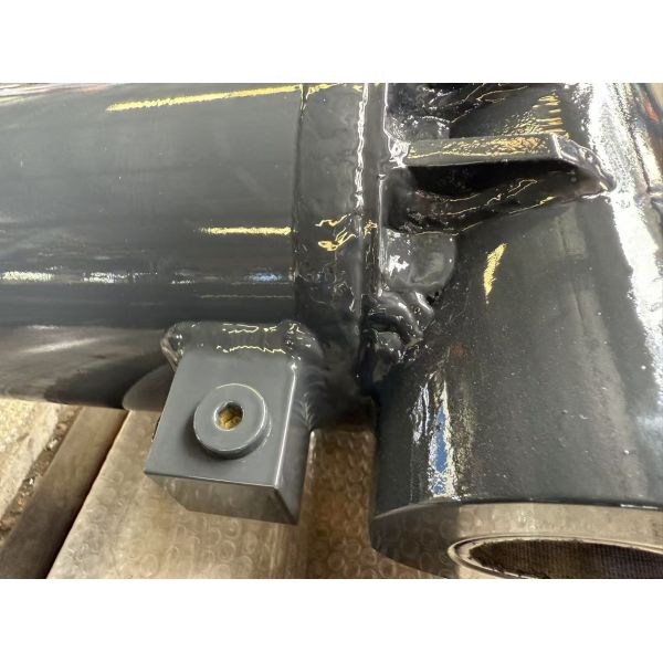 Double Pivot Eyes Hard Chrome Plated Double Acting Hydraulic Cylinder With Valve Block