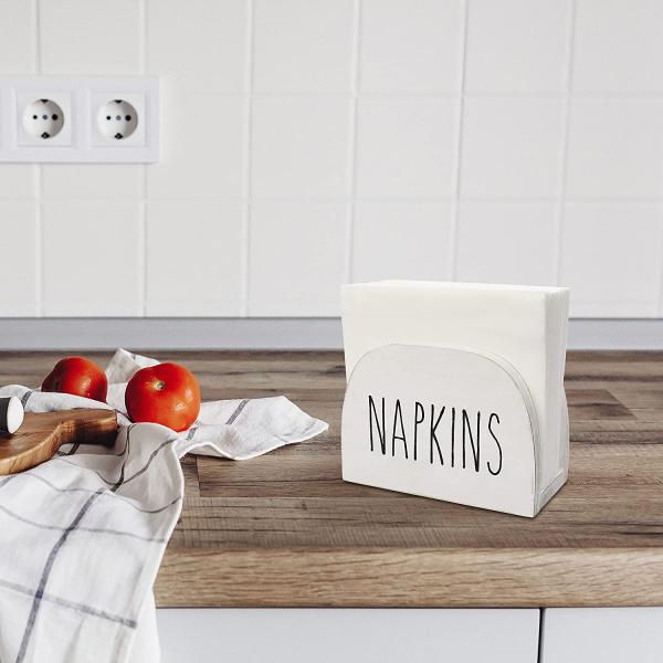Customizable Rustic Napkin Holder for Farmhouse Decoration Printing Silk-screen/Burned